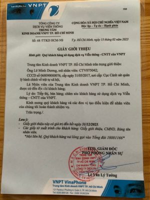 Bảng Giá Gói Cước Cáp Quang VNPT HCM 2023